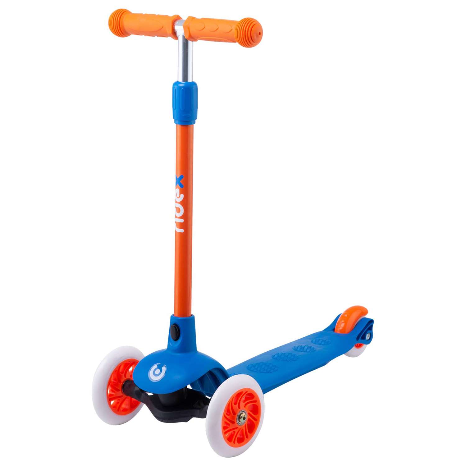 Самокат RIDEX трехколесный 3 wheels scooter Hero 120/80 blue/orange - фото 1