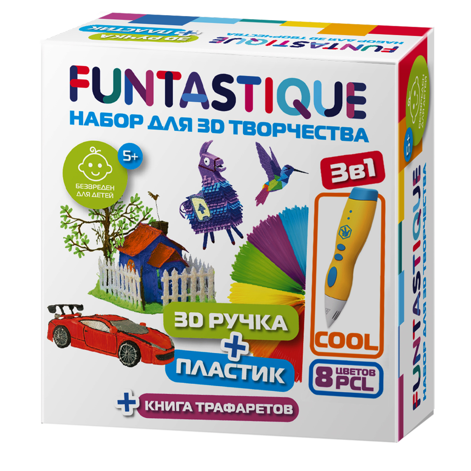 3D-ручка FUNTASTIQUE Фиксики Fixi Cool Желтый 3-1-FPN01Y-PCL-8-SB - фото 2