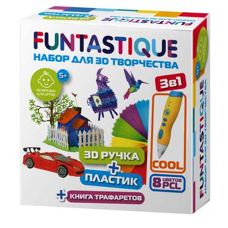 3D-ручка FUNTASTIQUE Фиксики Fixi Cool Желтый 3-1-FPN01Y-PCL-8-SB