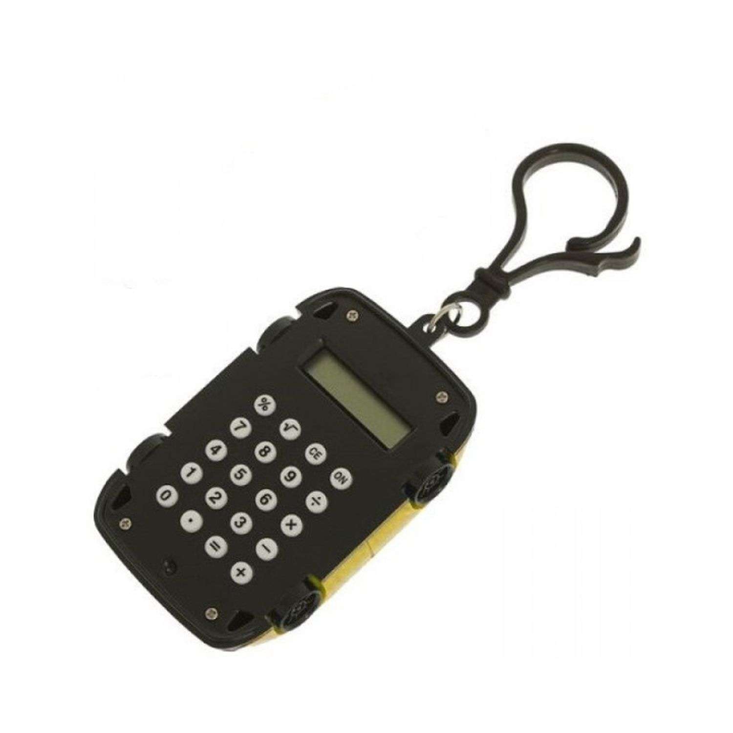 Брелок-калькулятор Uniglodis Машинка. Цвет: желтый - фото 2