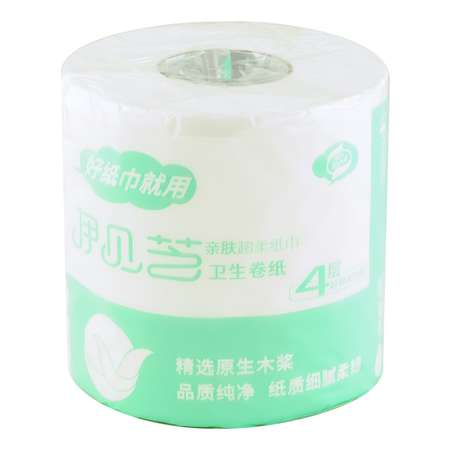 Туалетная бумага IBEZ премиальная четырёхслойная 10 рулонов в упаковке 130 г 25 м