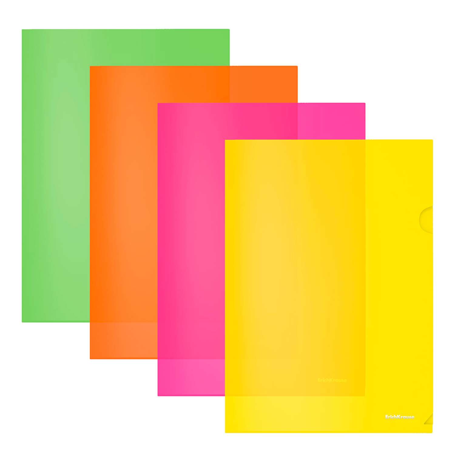 Папка-уголок ErichKrause Fizzy Neon A4 в ассортименте 53313 - фото 1