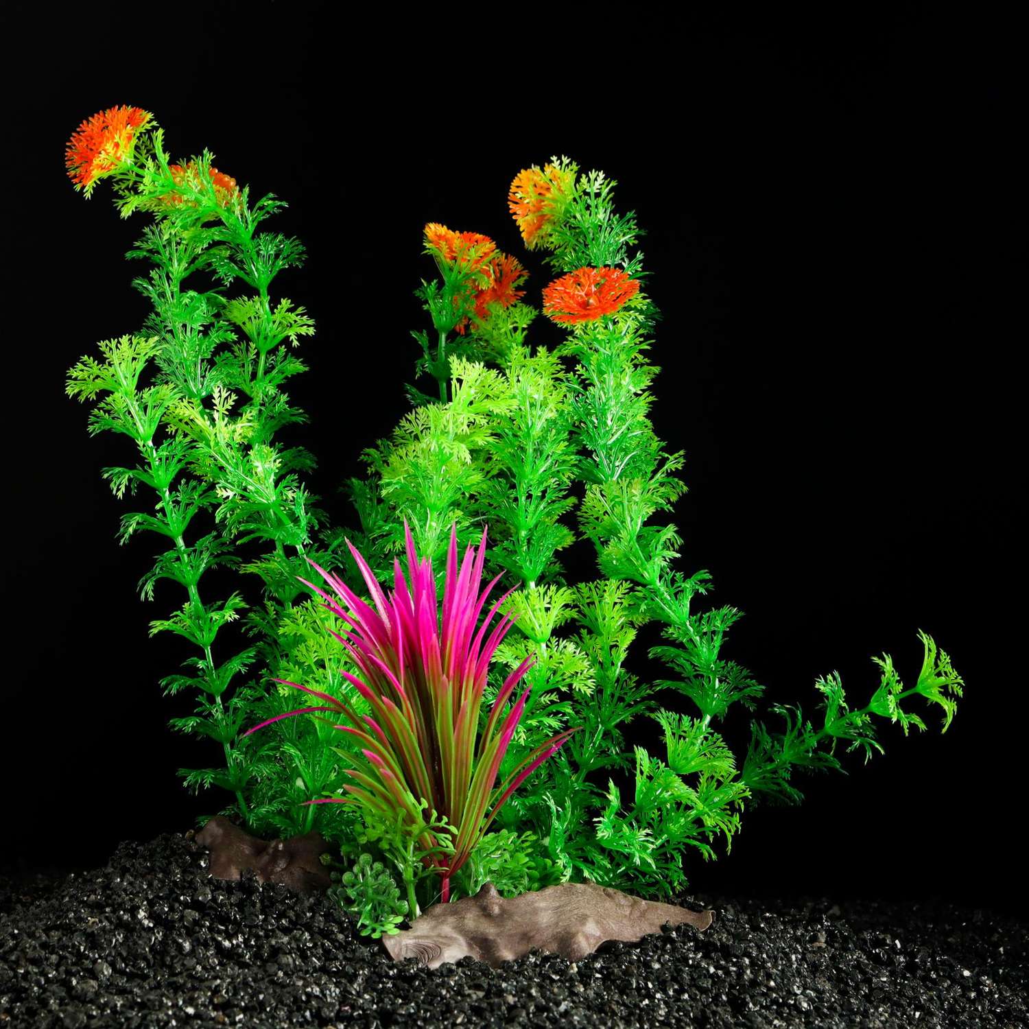Растение для аквариума Пижон Аква на платформе в виде коряги 30 см - фото 2