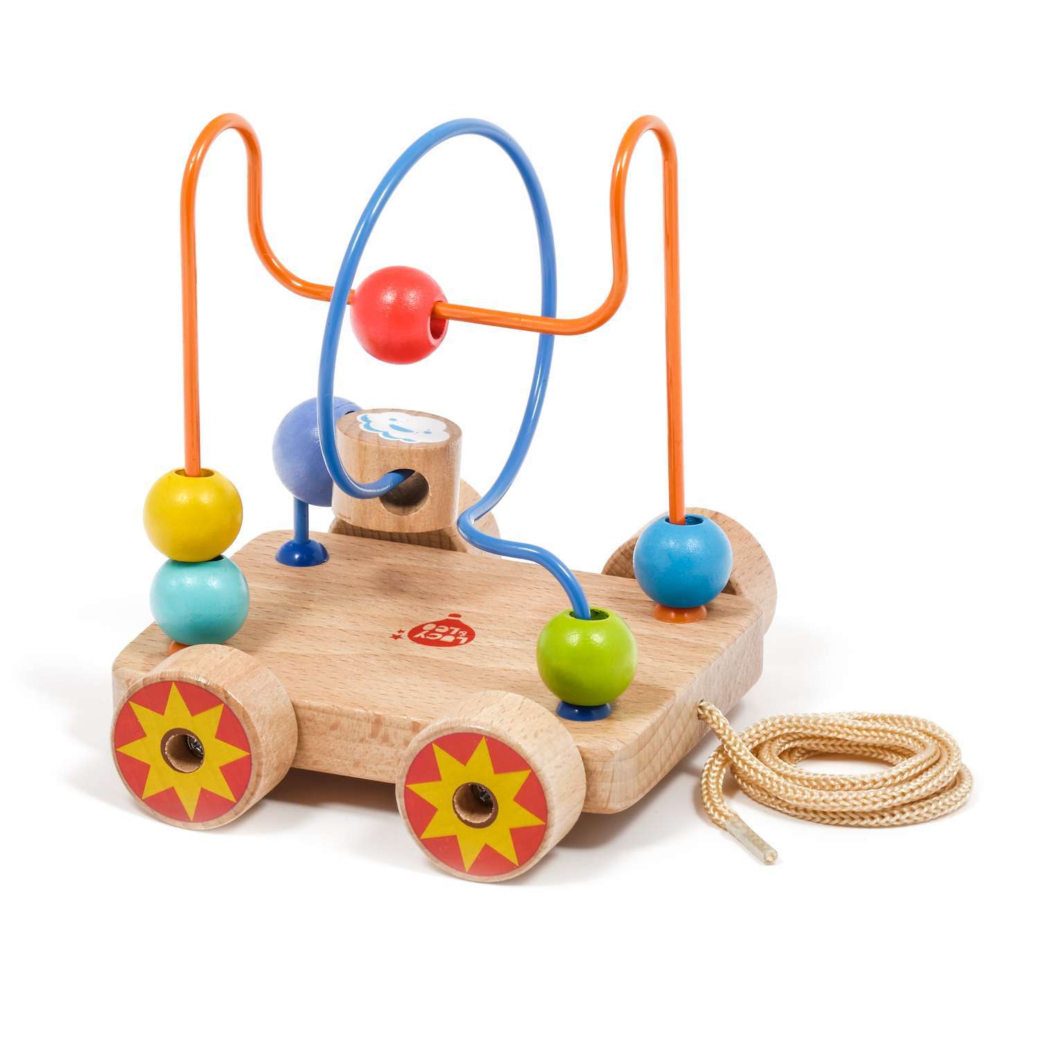 Деревянная игрушка Lucy and Leo Лабиринт-каталка с бусинками - фото 2