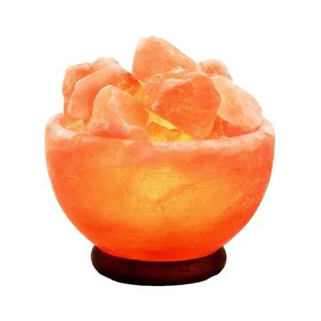 Солевая лампа Ripoma Чаша 20 см с оранжевыми камнями