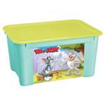 Ящик Пластишка Tom and Jerry L универсальный с аппликацией Бирюзовый