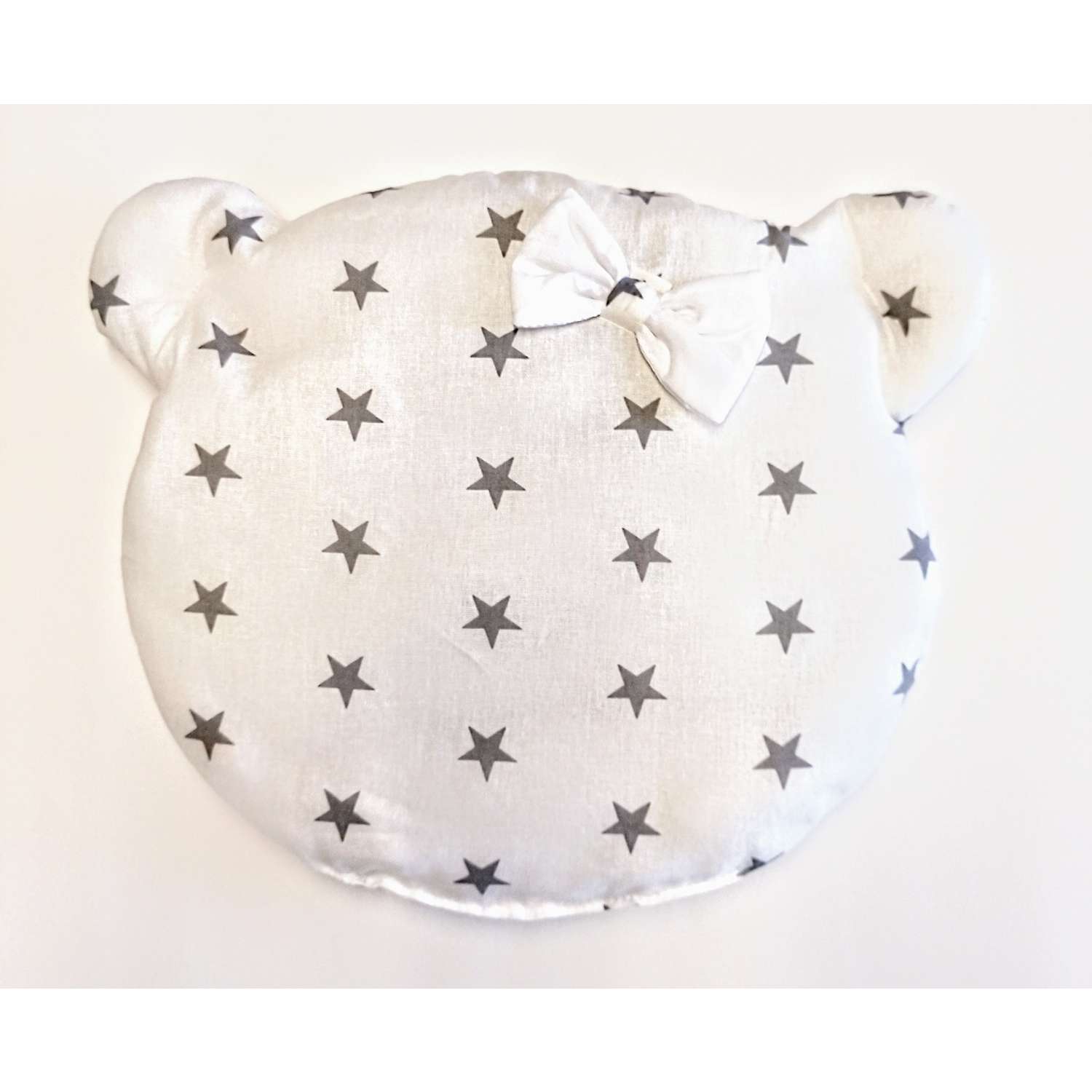 Подушка для малыша ЯСЕЛЬКА декоративная с ушками и бантиком - фото 1
