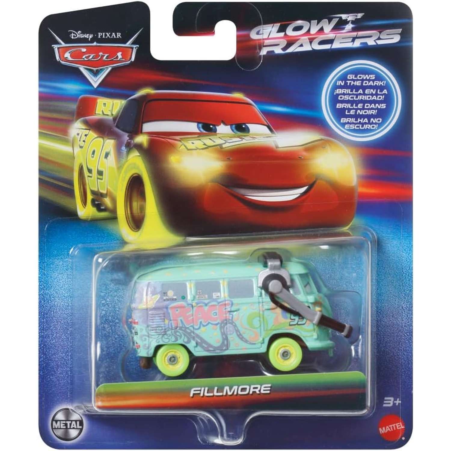 Машина Disney Pixar Cars Glow Racers HPG80 HPG76 - фото 4