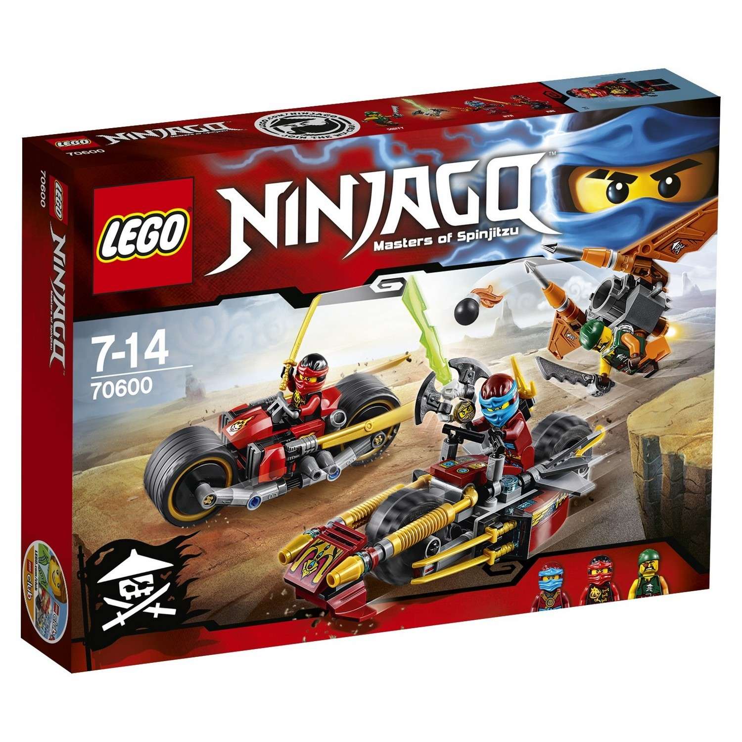 Конструктор LEGO Ninjago Погоня на мотоциклах (70600) - фото 2