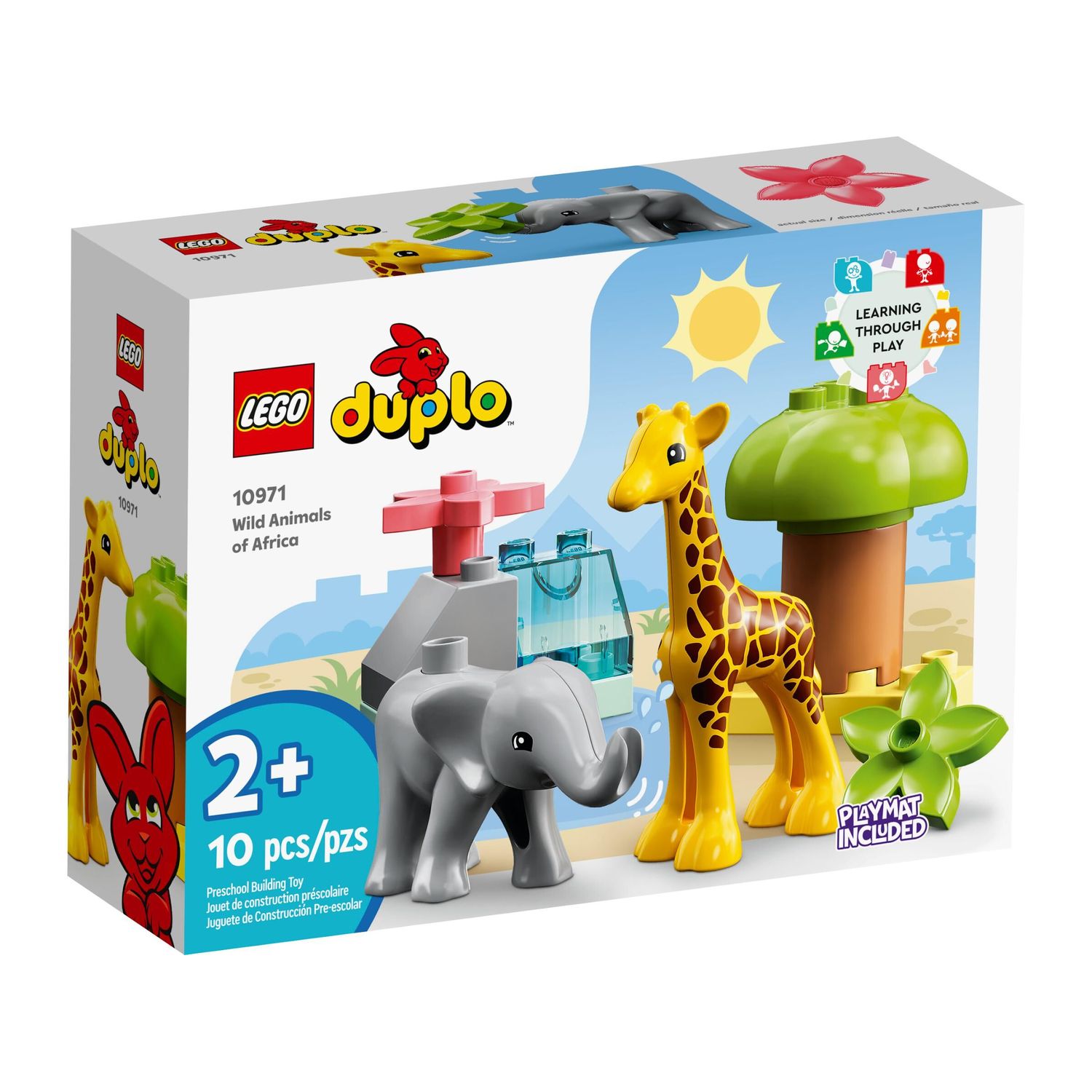 Конструктор LEGO DUPLO Wild Animals of Africa 10971 купить по цене 739 ₽ в  интернет-магазине Детский мир