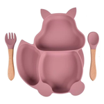Набор детской посуды PlayKid темно-розовый
