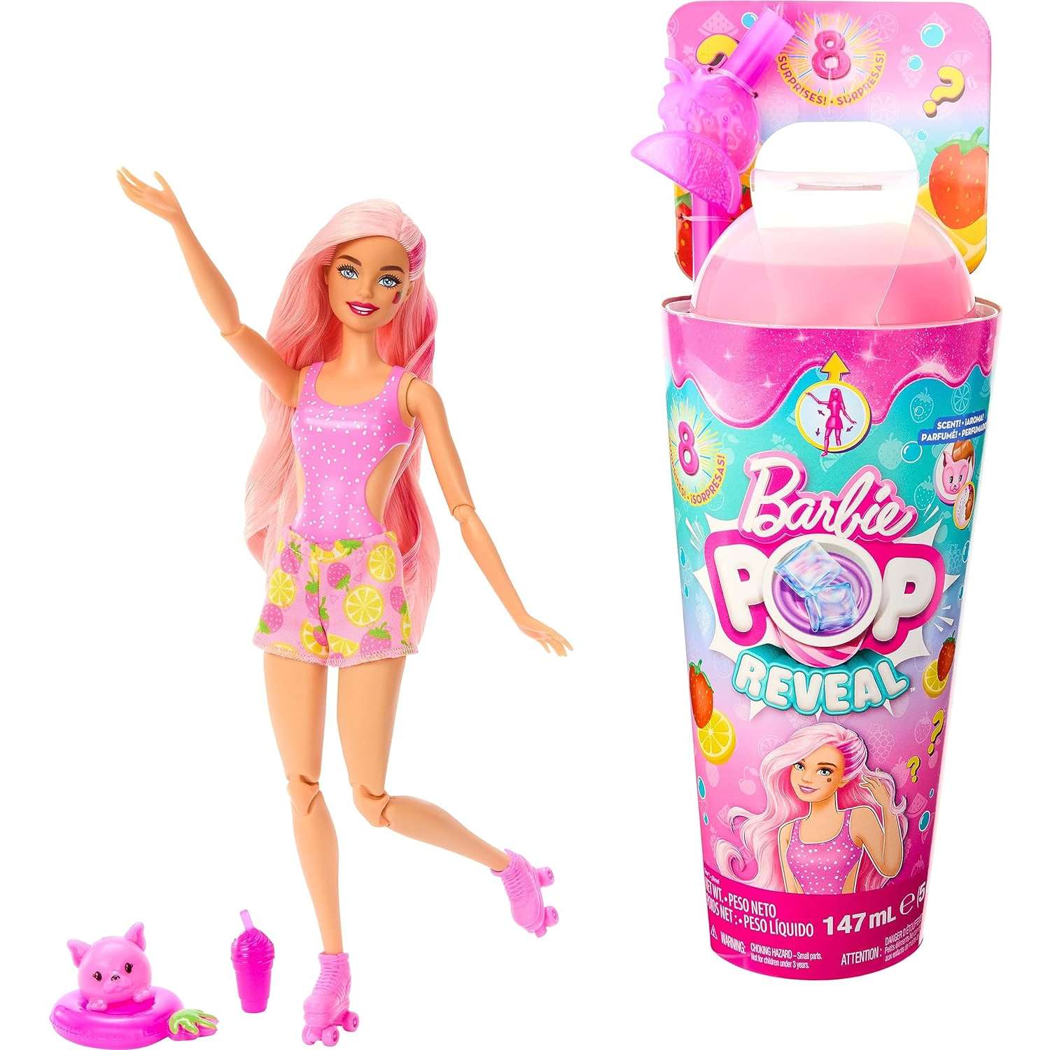 Кукла Barbie Сочные фрукты Эрдбирлимонад в непрозрачной упаковке (Сюрприз) HNW41 HNW41 - фото 1