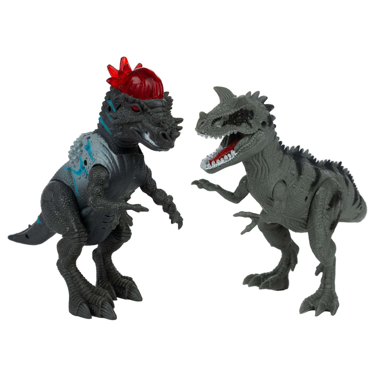 Набор игровой KiddiePlay Динозавр пахицефалозавр и карнотавр 12622 - фото 1