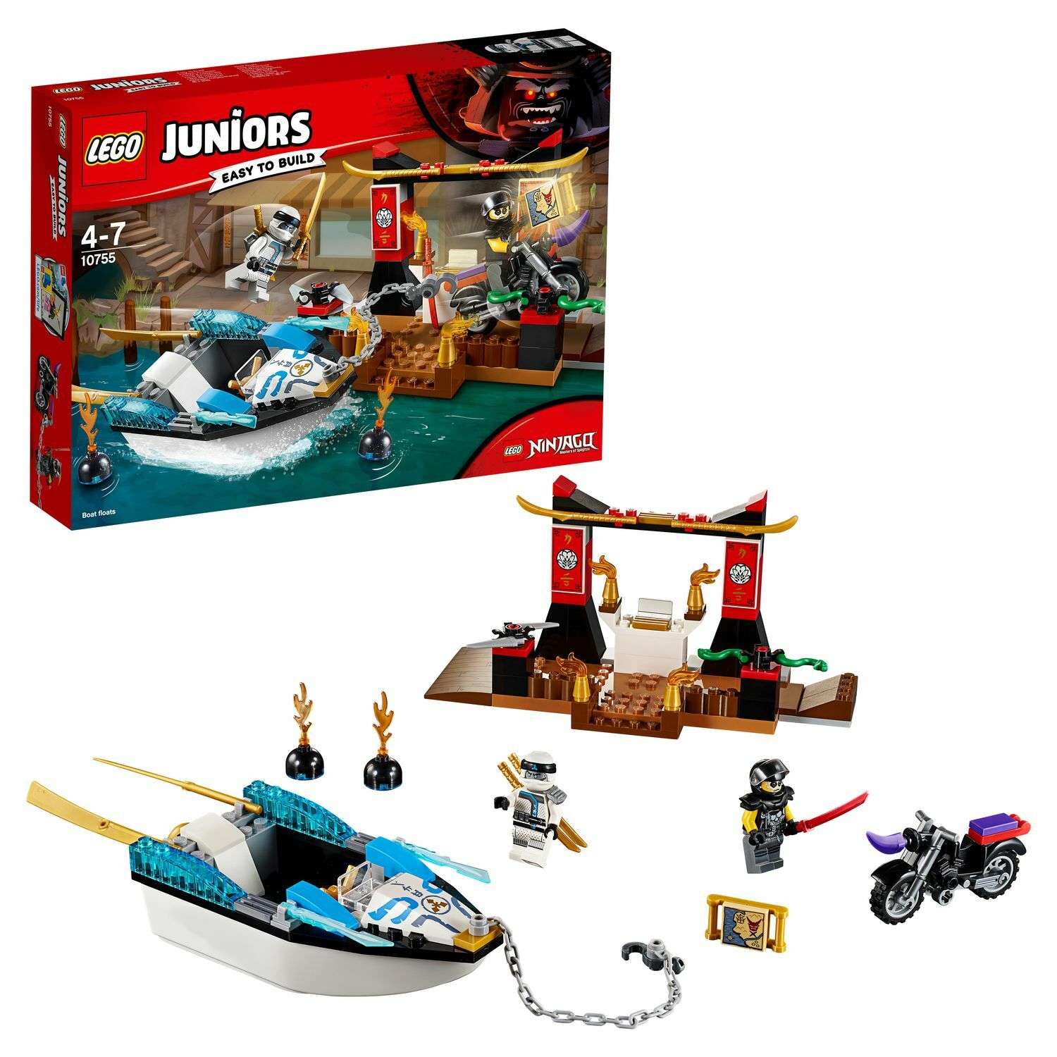 Конструктор LEGO Погоня на моторной лодке Зейна Juniors (10755) - фото 1