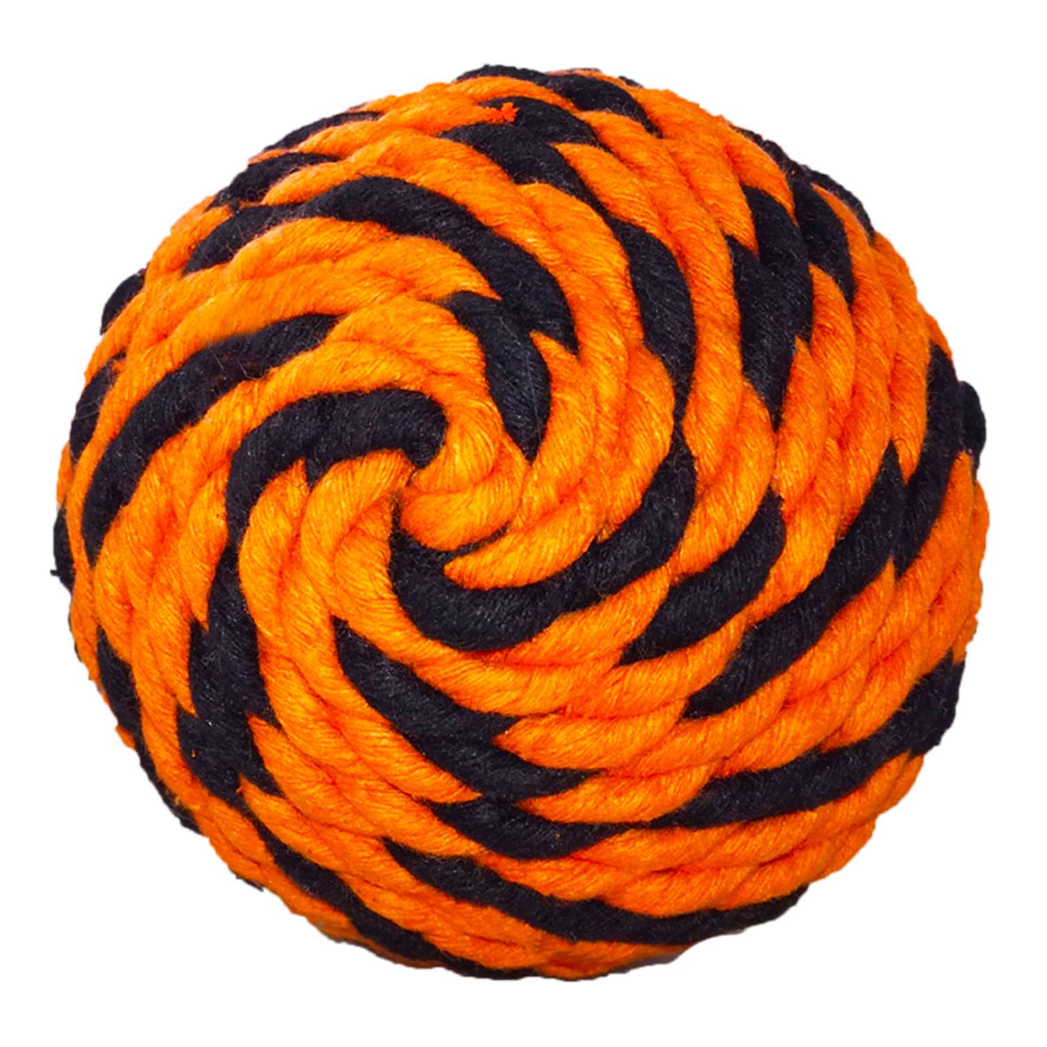 Мяч для собак Doglike Броник большой Оранжево-черный D-5324 - фото 1
