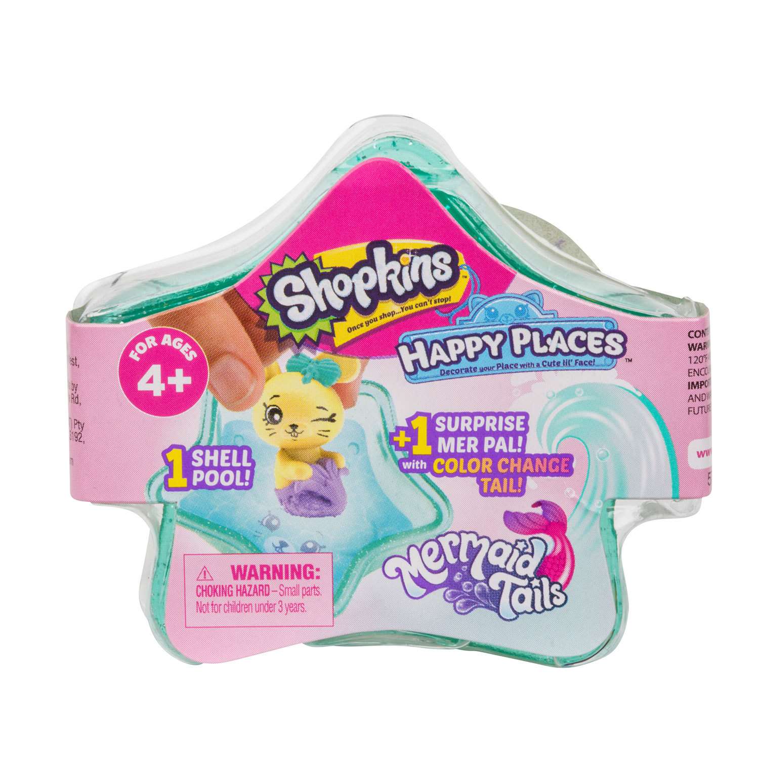 Игрушка Happy Places Shopkins Маленький питомец в ракушке в непрозрачной упаковке (Сюрприз) 57187 - фото 2