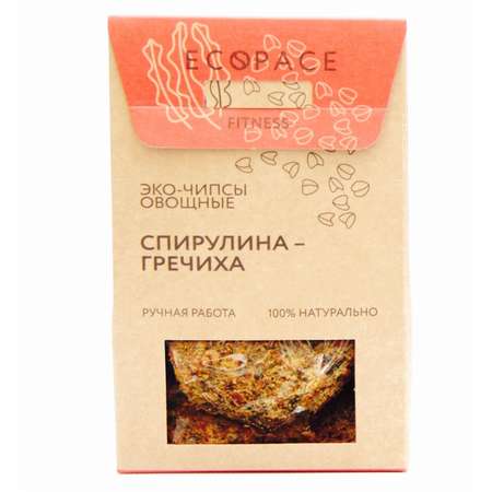 Чипсы EcoSpace овощные спирулина-гречиха 40г