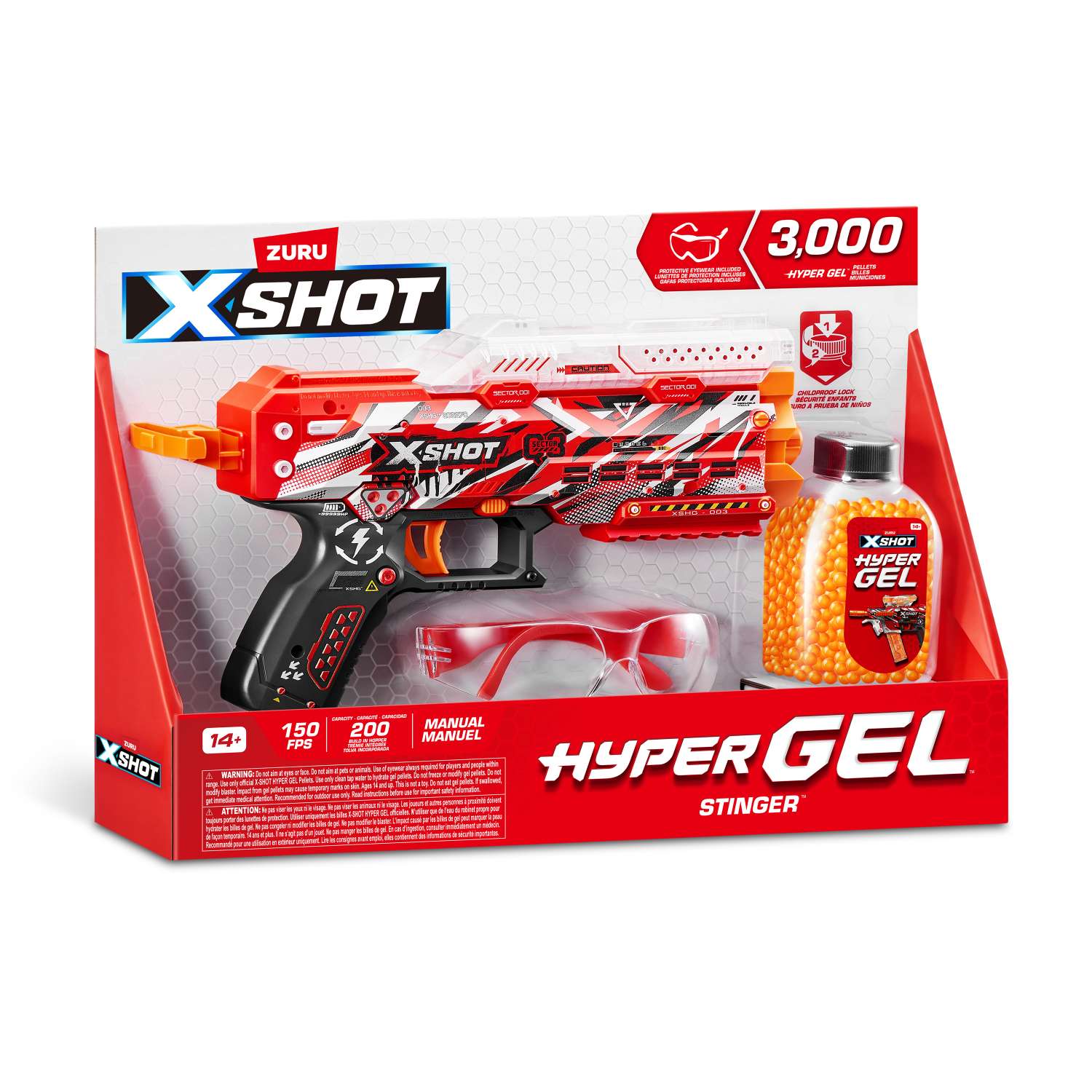 Бластер XSHOT Hyper Gel + гелевые шарики 3000шт 36728 - фото 11