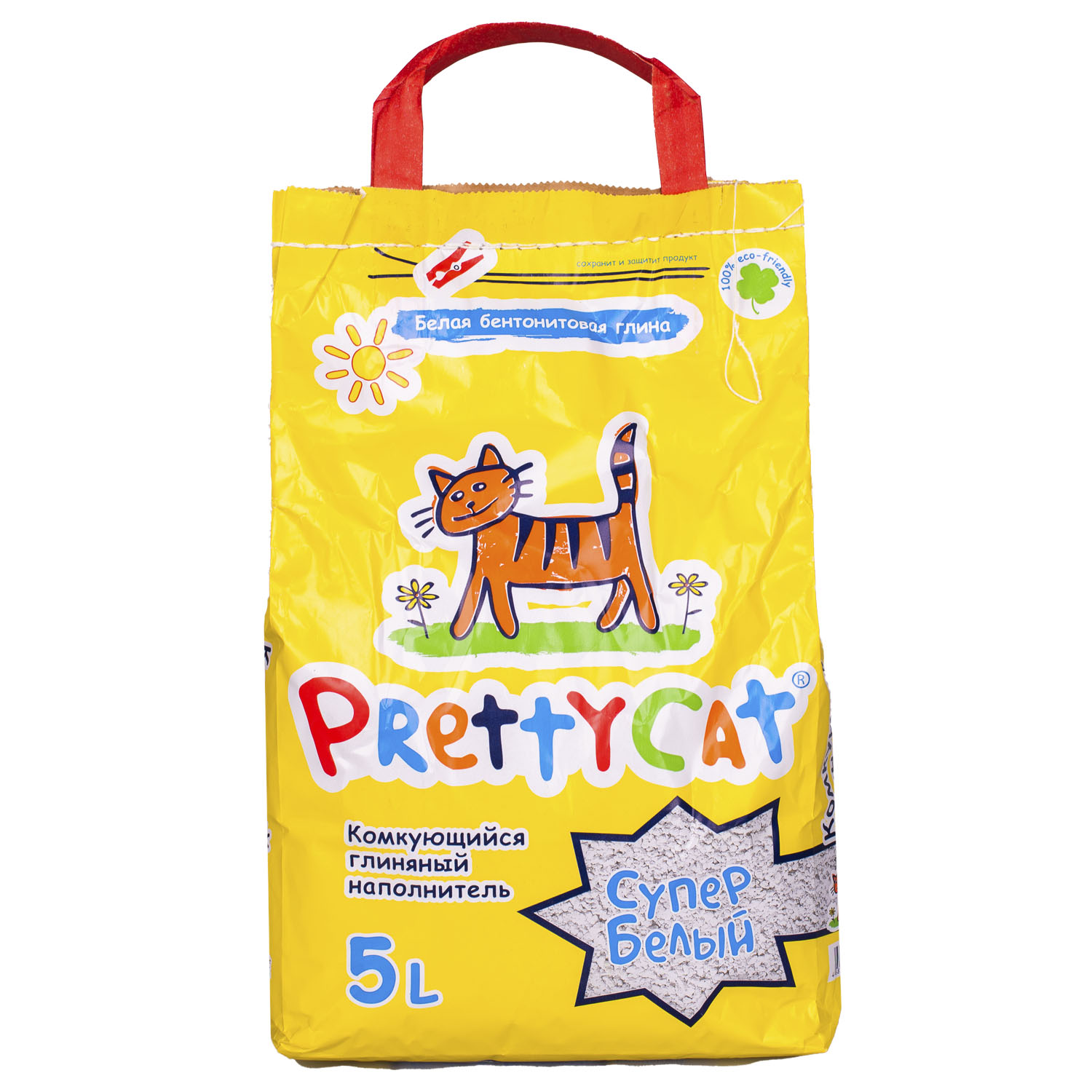 Наполнитель для кошек Pretty Cat Супер белый комкующийся 5л - фото 1