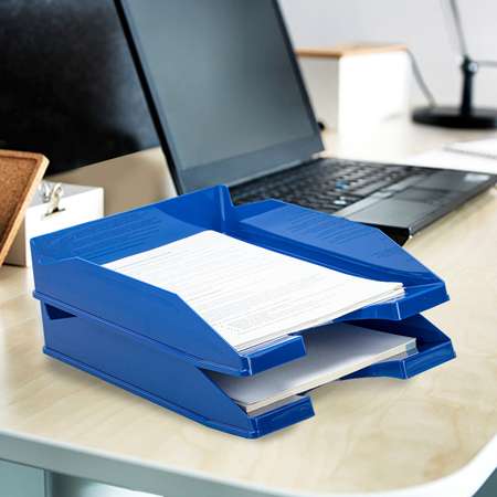 Лоток канцелярский Brauberg органайзер горизонтальный для документов бумаг и файлов