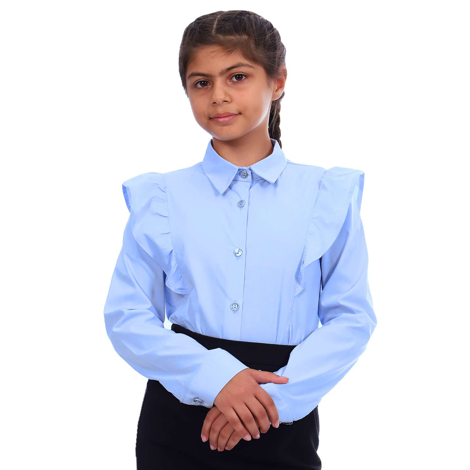 Блузка Детская Одежда BL-11000/голубой - фото 1