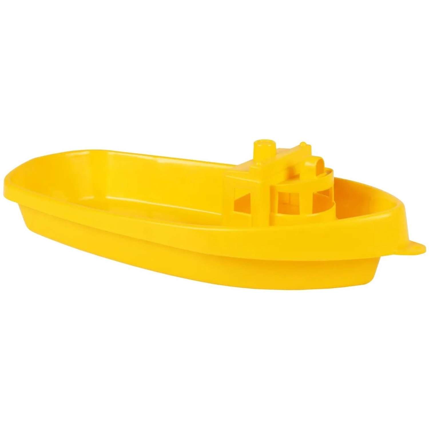 Игрушка для ванной Технок Кораблик пластмассовый желтый - фото 1