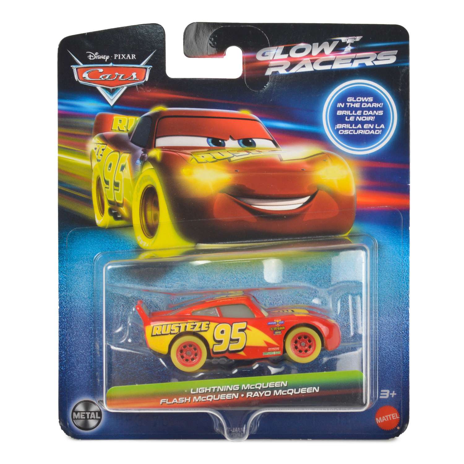 Машина Disney Pixar Cars Glow Racers HPG77 HPG76 - фото 2