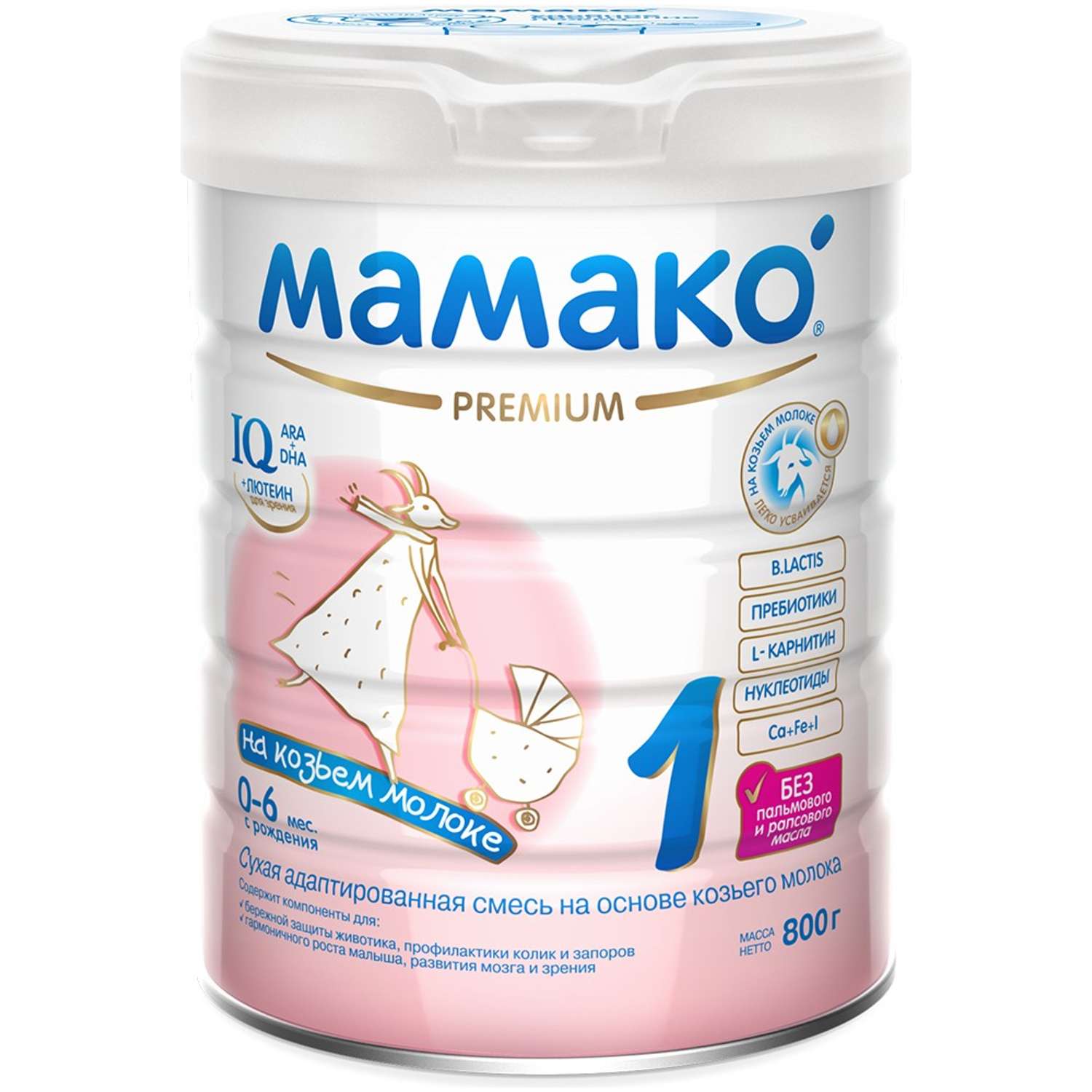 Смесь Мамако Premium на козьем молоке 800г от 0 до 6 месяцев - фото 1
