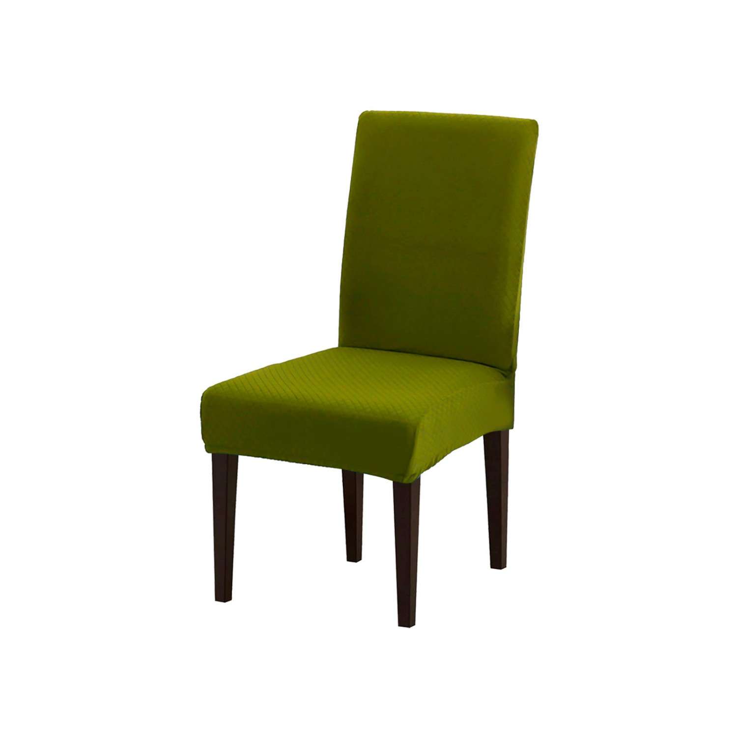 Чехол на стул LuxAlto Коллекция Quilting желто-зеленый - фото 1