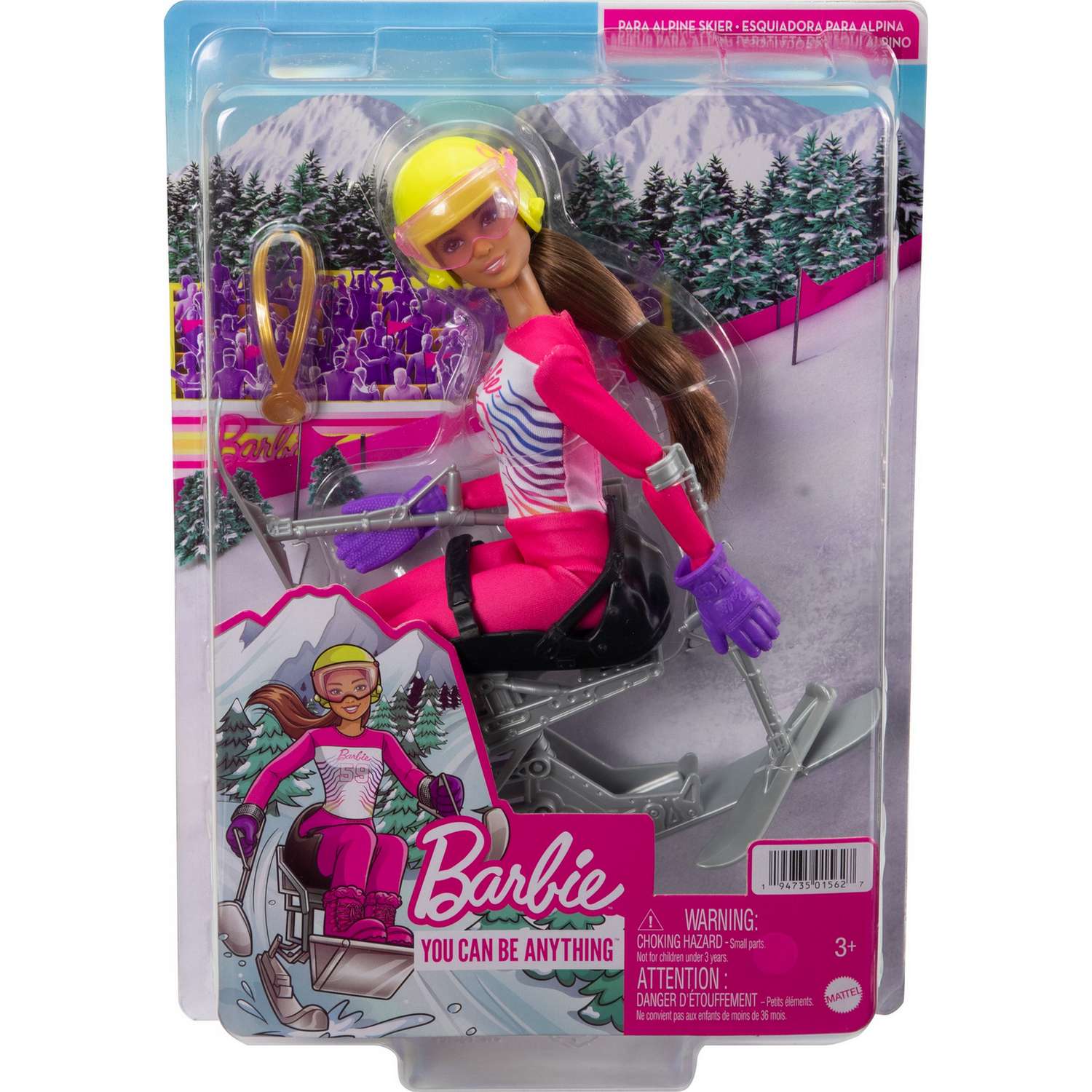 Кукла Barbie Зимние виды спорта Лыжник-паралимпиец HCN33 HCN33 - фото 6