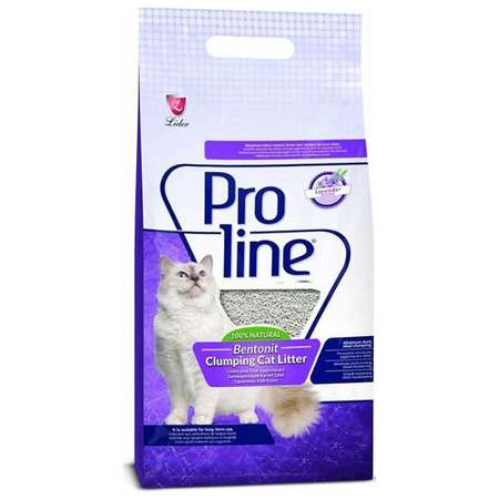 Наполнитель для кошачьего туалета Proline комкующийся бентонитовый с ароматом лаванды 5л