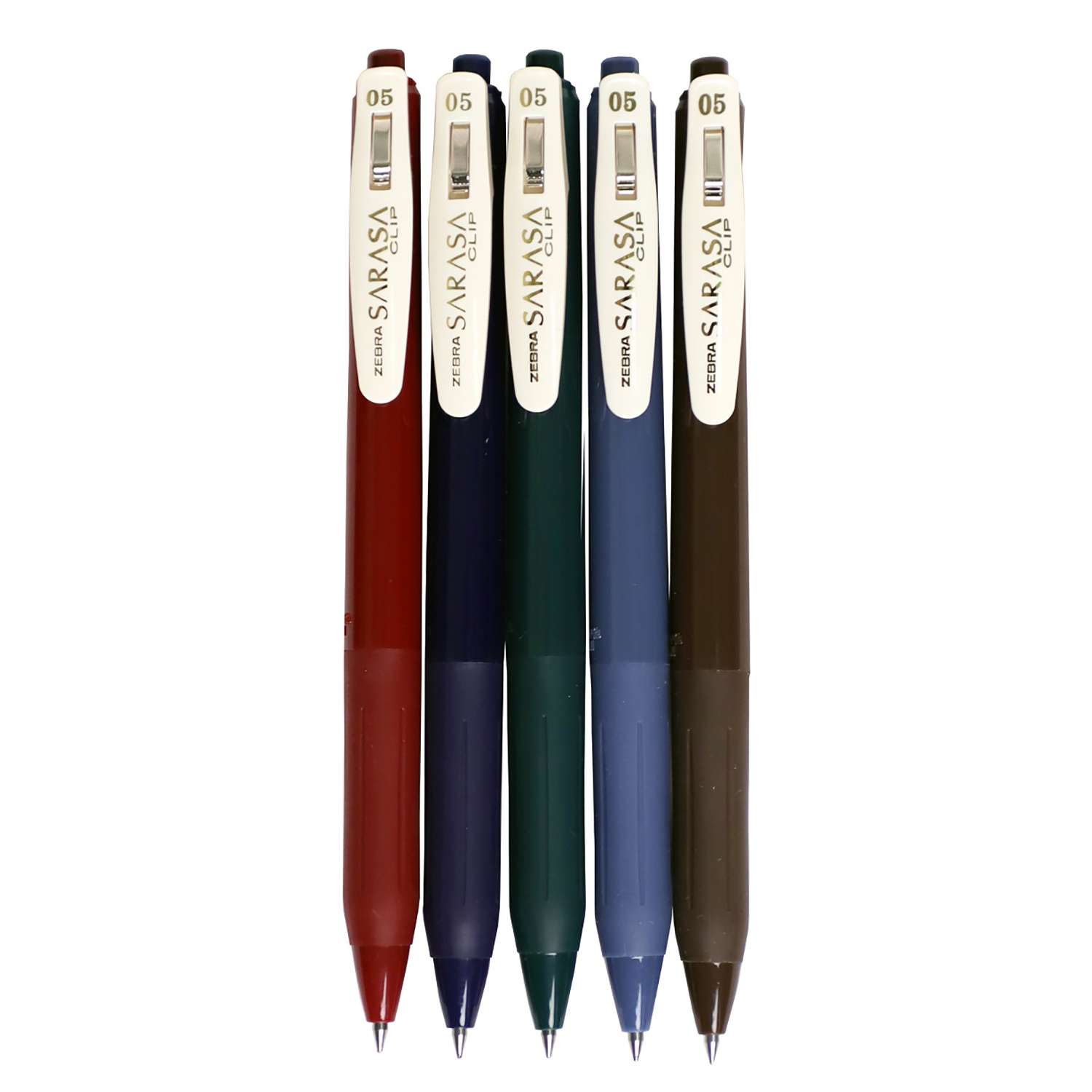 Ручка гелевая ZEBRA Sarasa автоматическая 5цветов 1154977 - фото 1