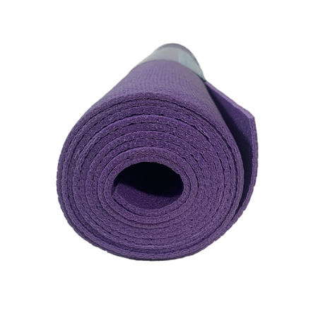 Коврик для спорта и фитнеса Ramayoga Puna фиолетовый размер 185x60x0.35 см