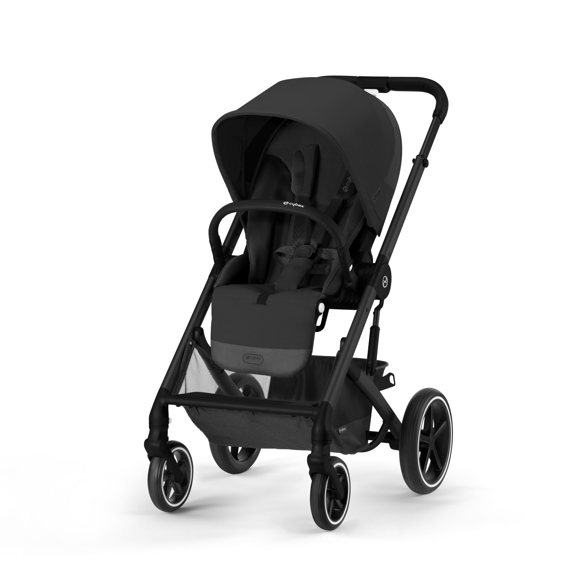 Коляска Cybex Balios S Lux BLK 3в1 Moon Black с дождевиком - фото 2