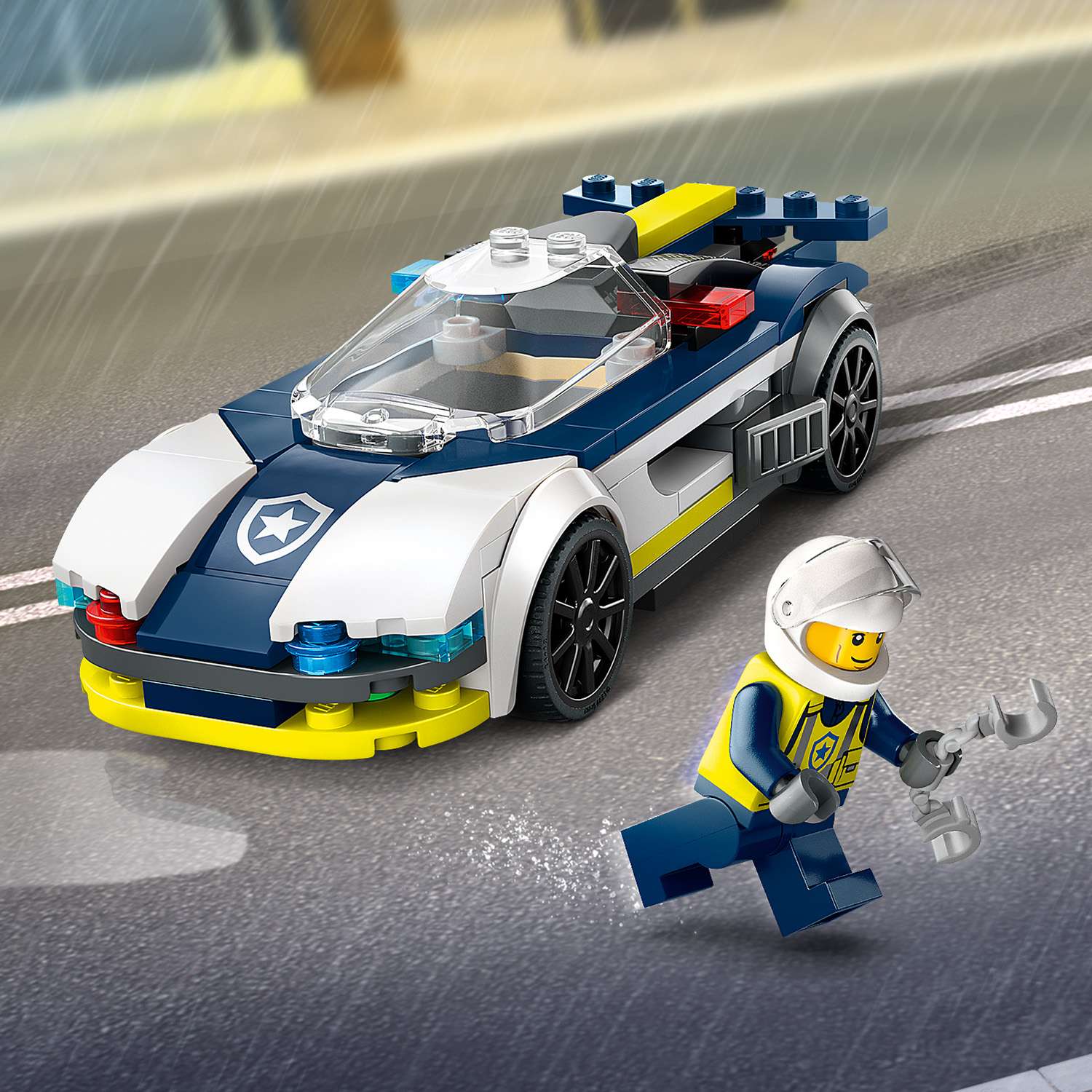 Конструктор LEGO City Погоня на полицейской машине и Маслкаре 60415 - фото 8