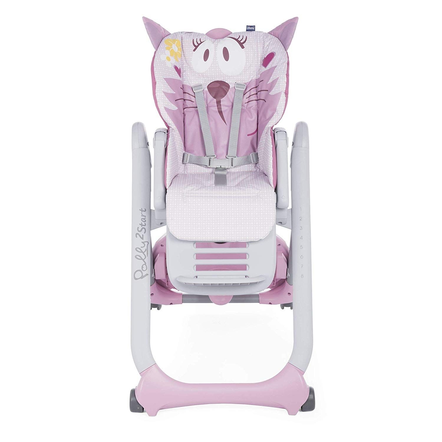 Стульчик CHICCO для кормления Polly 2Start Miss Pink 05079205810000 - фото 2