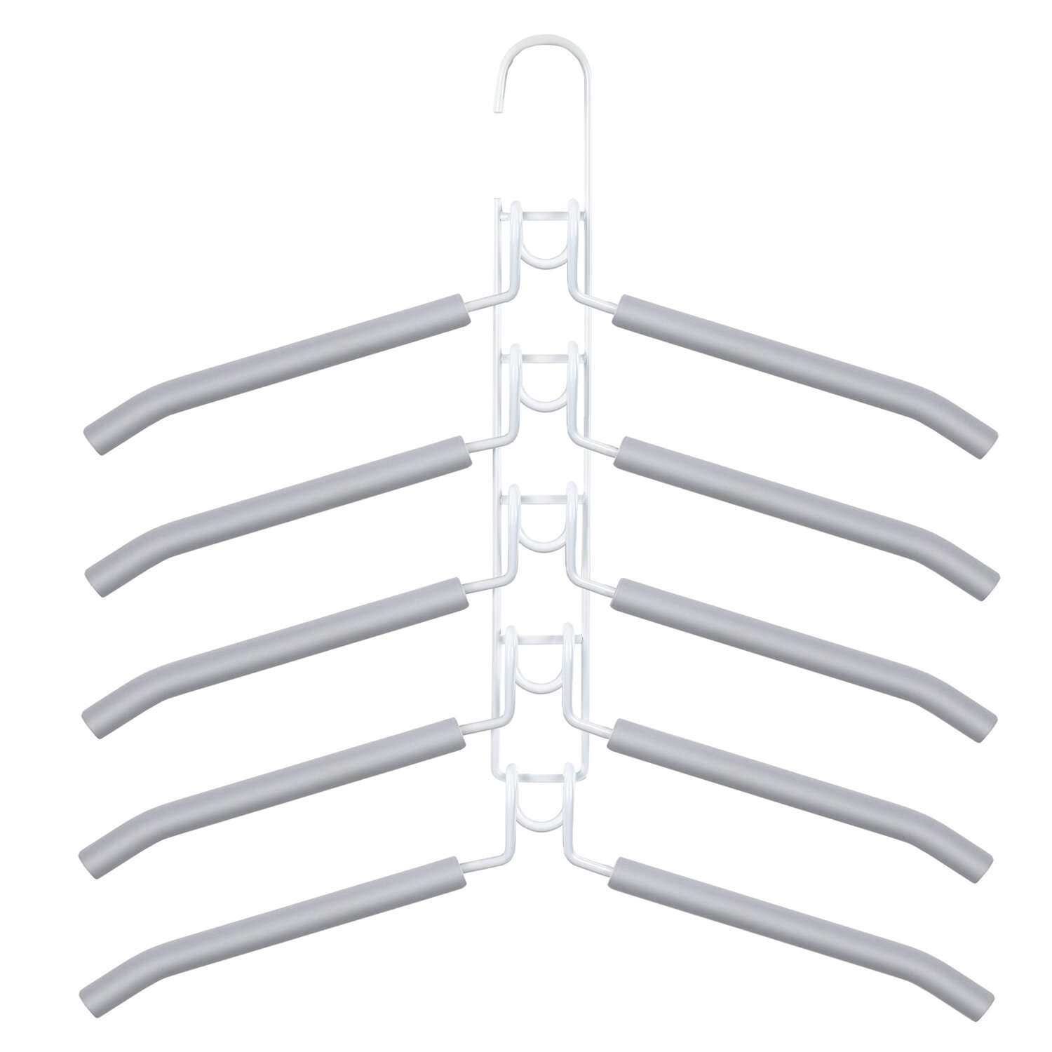 Вешалки-плечики Brabix для одежды трансформер 10 плечиков металл с покрытием - фото 7