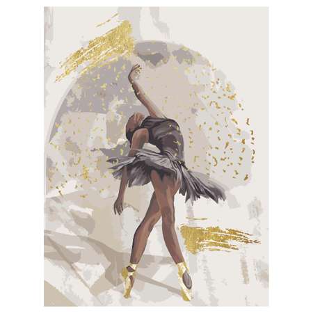 Картина по номерам на холсте ТРИ СОВЫ Балерина