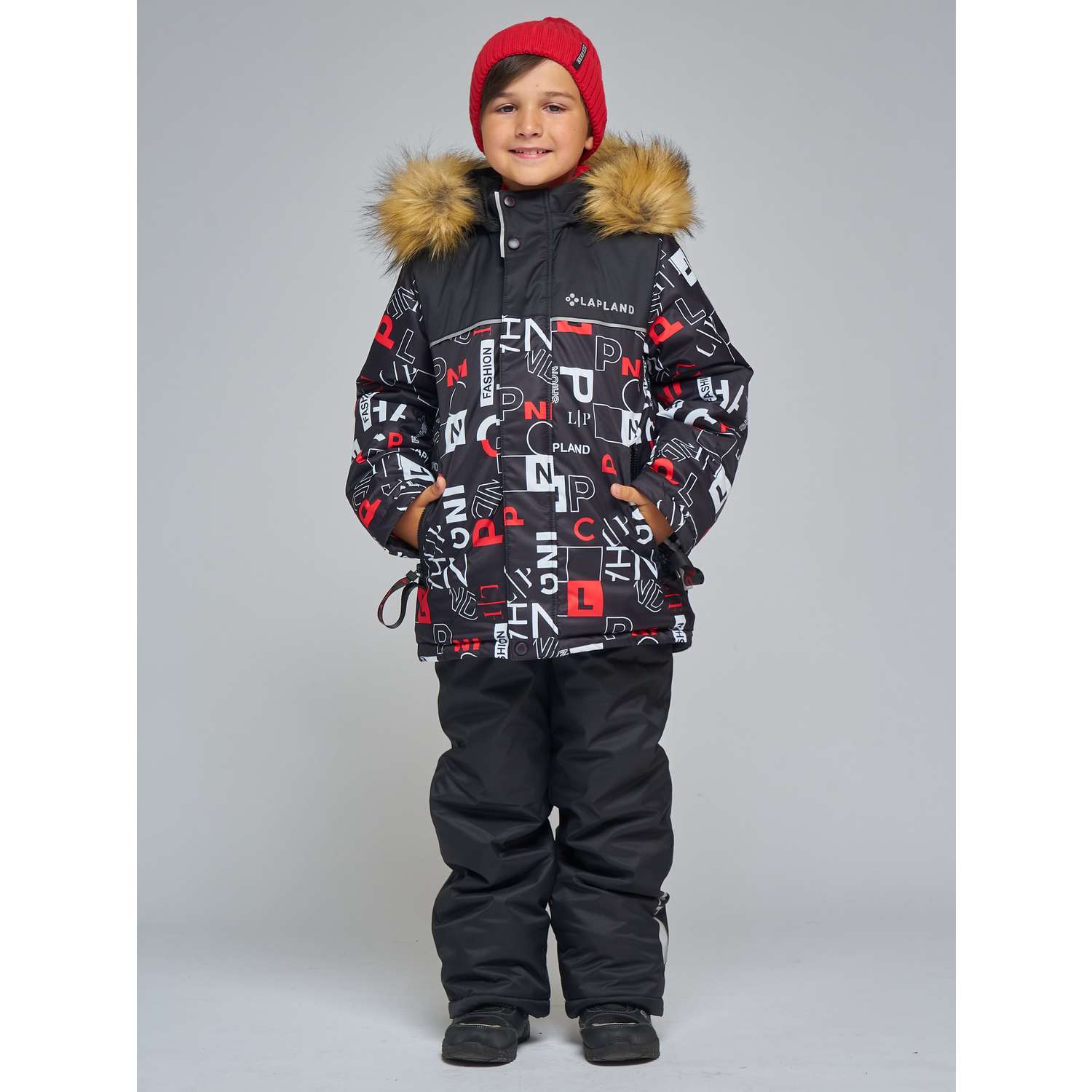 Куртка и брюки Lapland КМ17-8Винтаж/Красный - фото 1