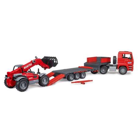 Грузовик Bruder MAN с погрузчиком Manitou 02-774