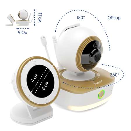 Видеоняня Ramili с монитором дыхания Baby RV1800SP