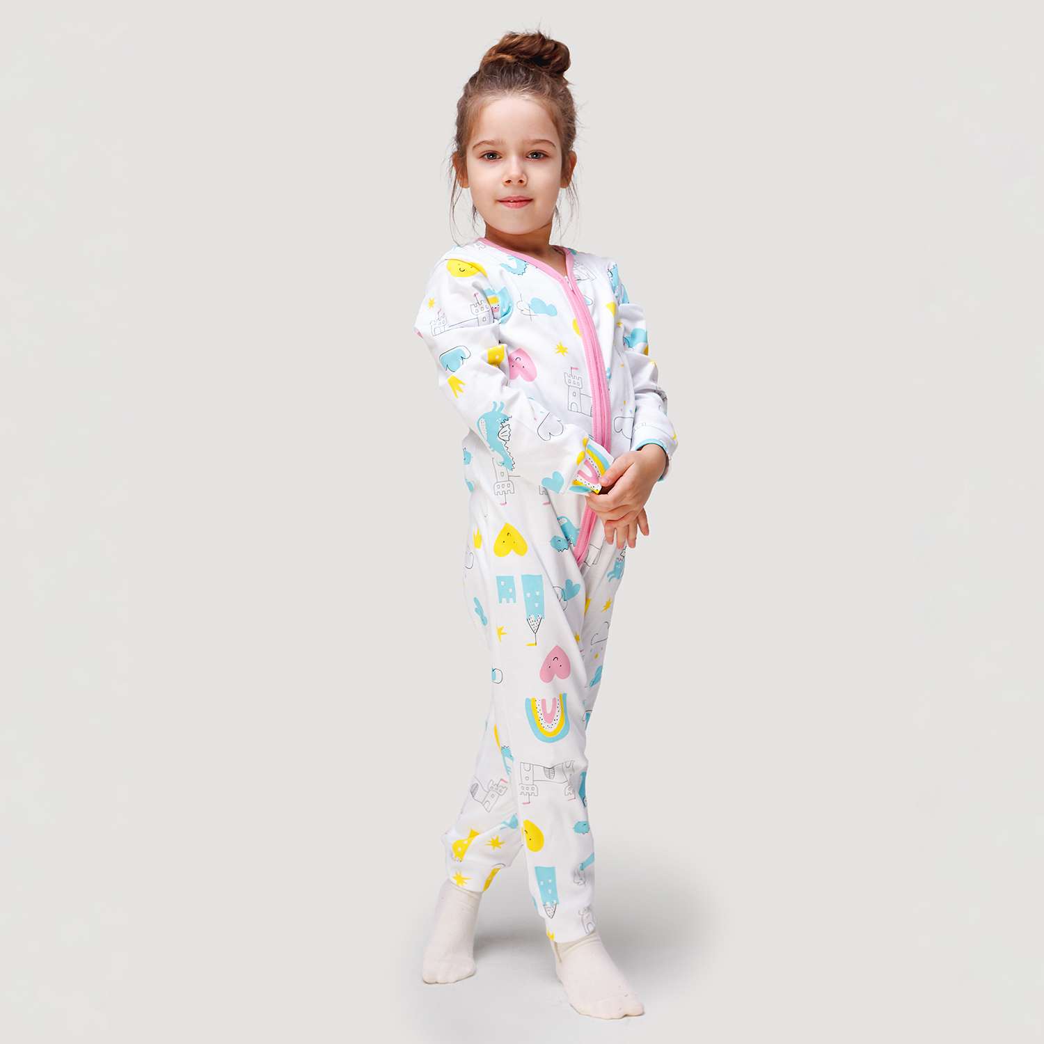 Пижама-комбинезон VEDDI 150-521и-19-розовый/принцесса - фото 1