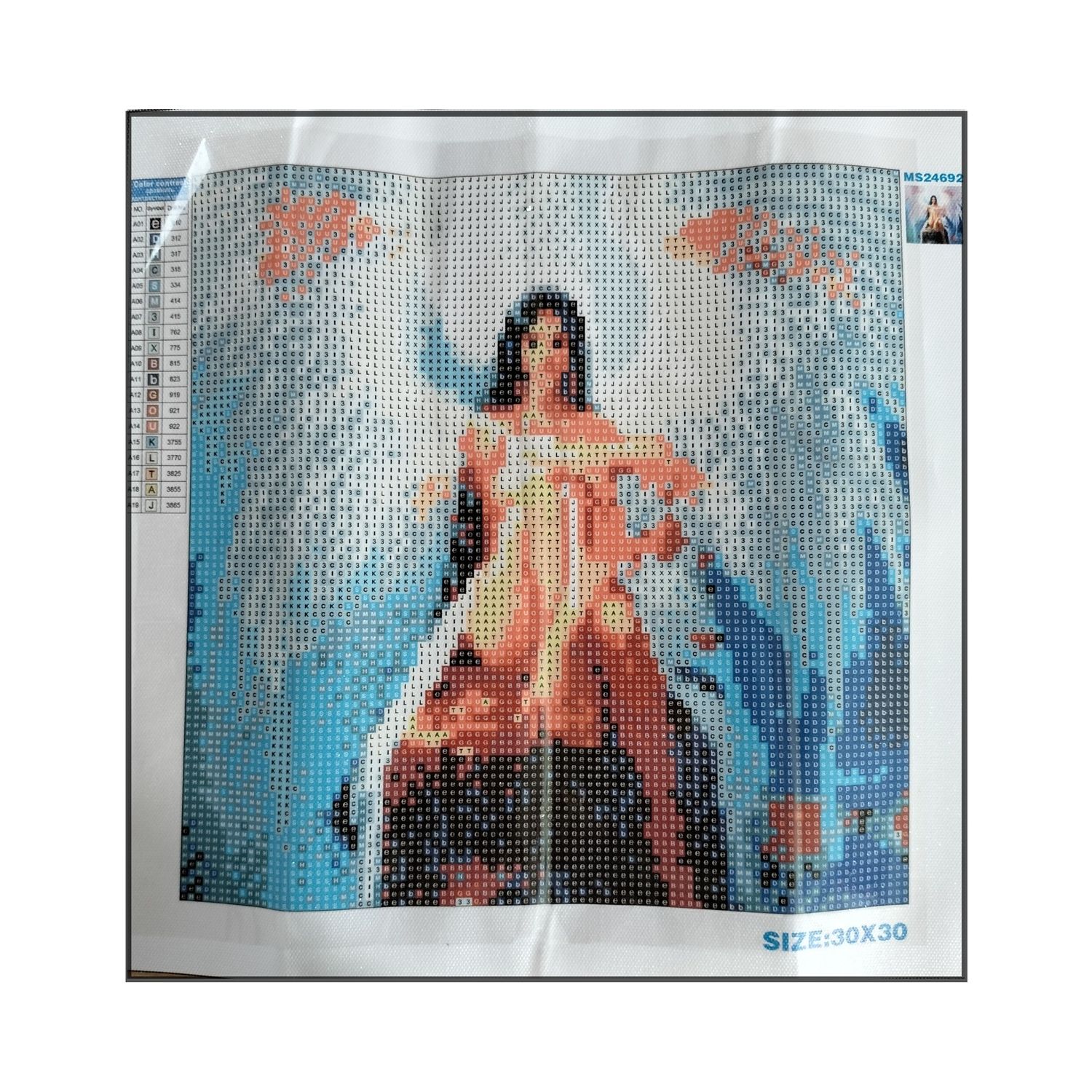 Алмазная мозаика Seichi Девушка - ангел 30х30 см - фото 2