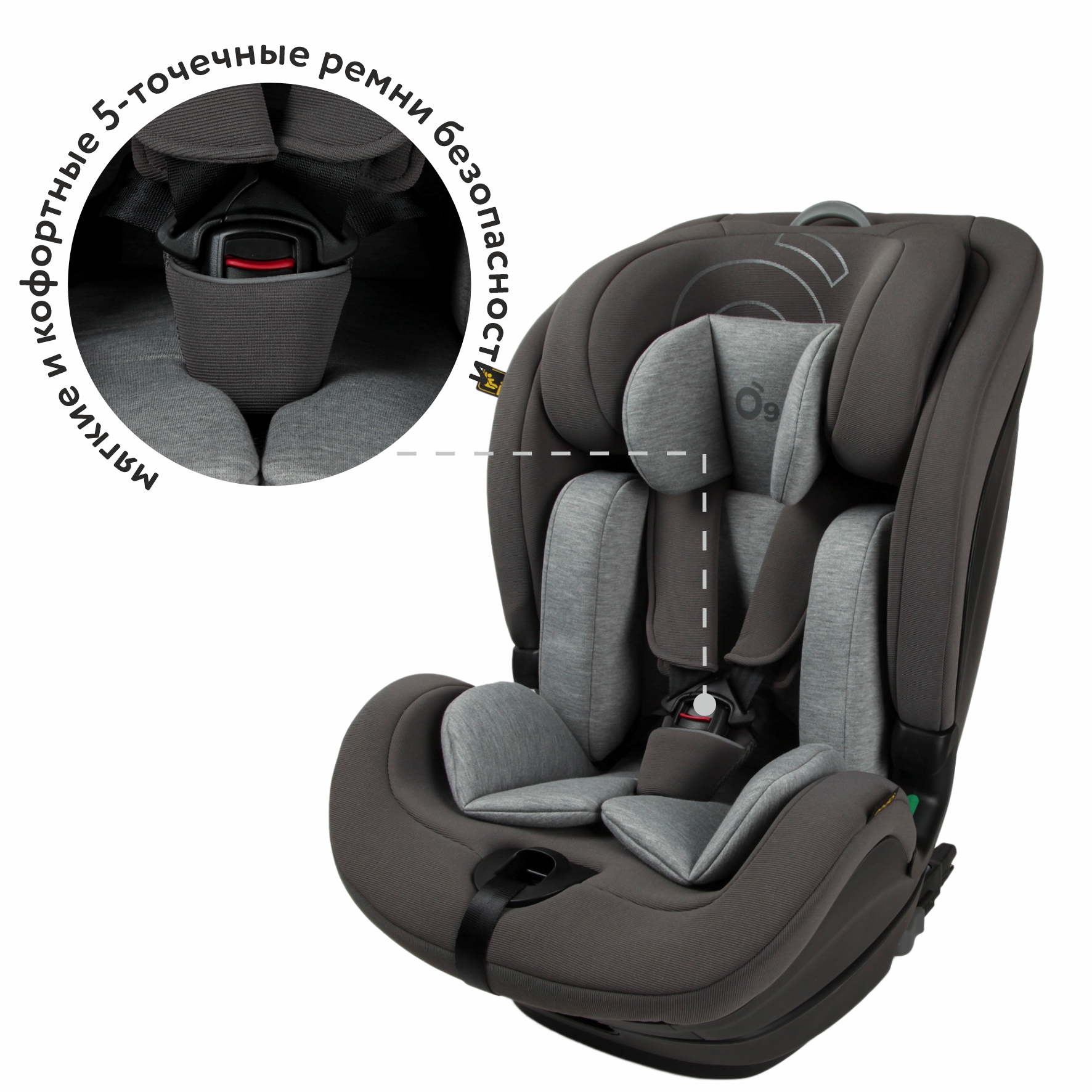 Автокресло nado Coconut ash Isofix 1/2/3 (9-36 кг) - фото 7