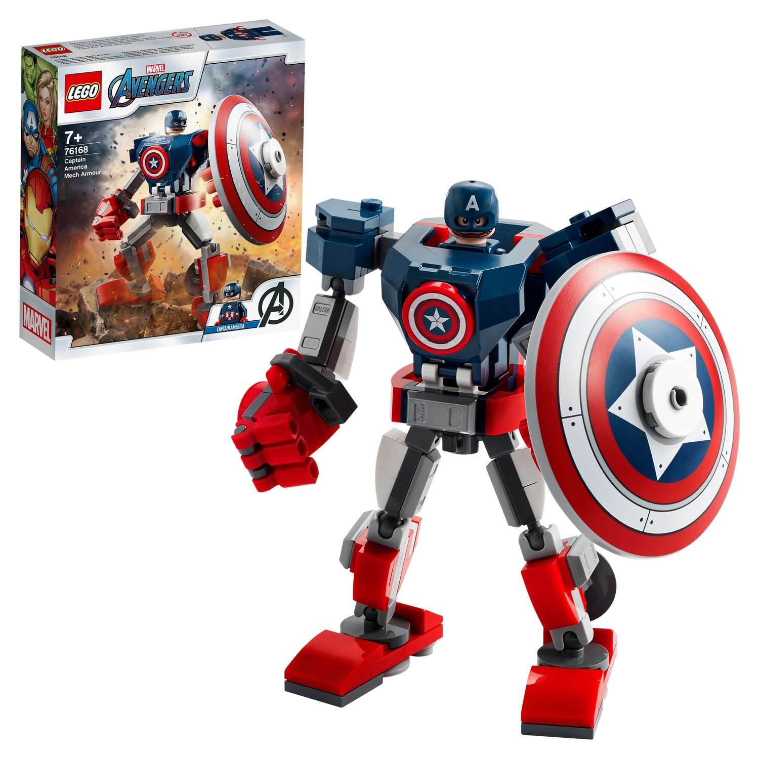 Конструктор LEGO DC Super Heroes Капитан Америка Робот 76168 - фото 1