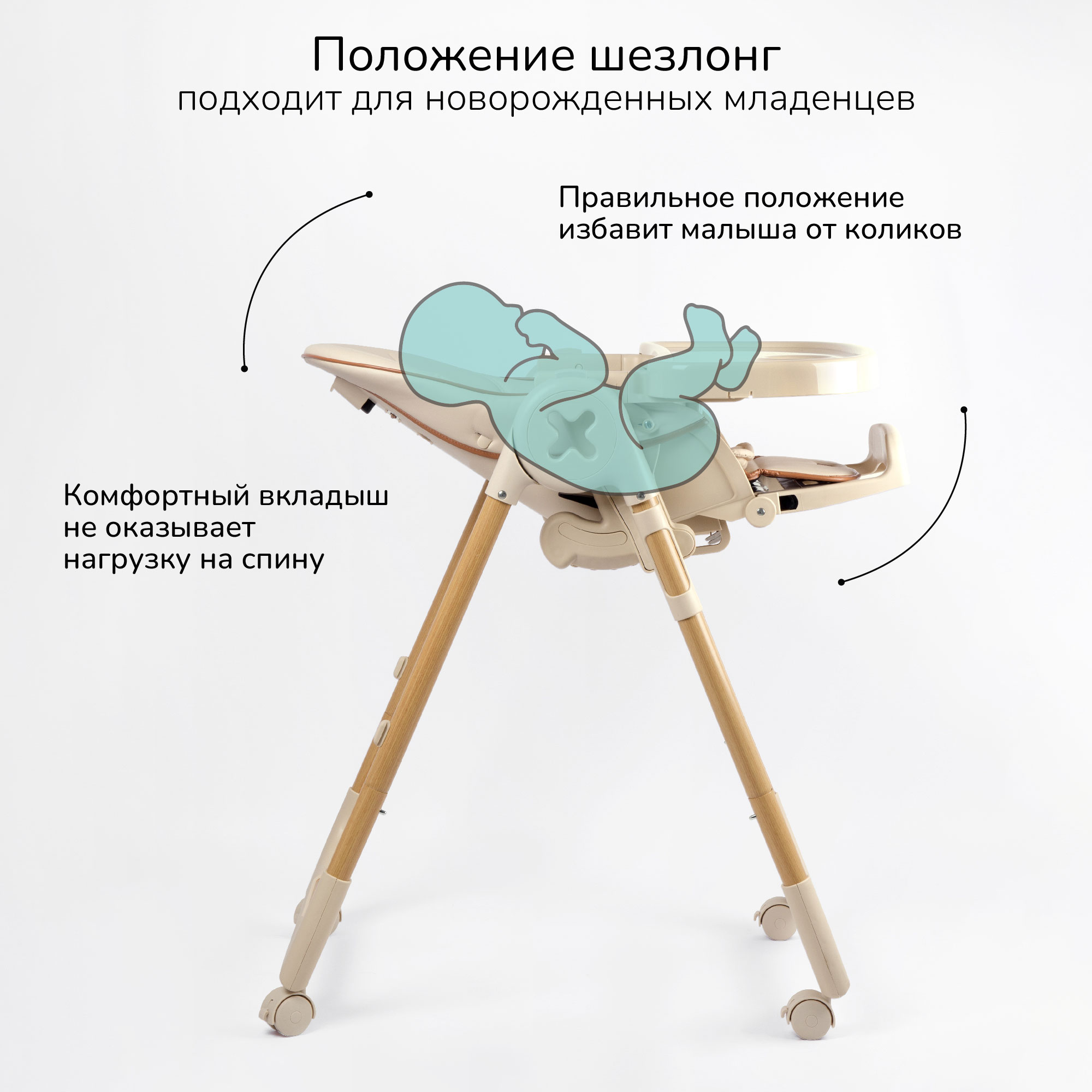 Стульчик для кормления AmaroBaby Elegant купить по цене 12247 ₽ в  интернет-магазине Детский мир