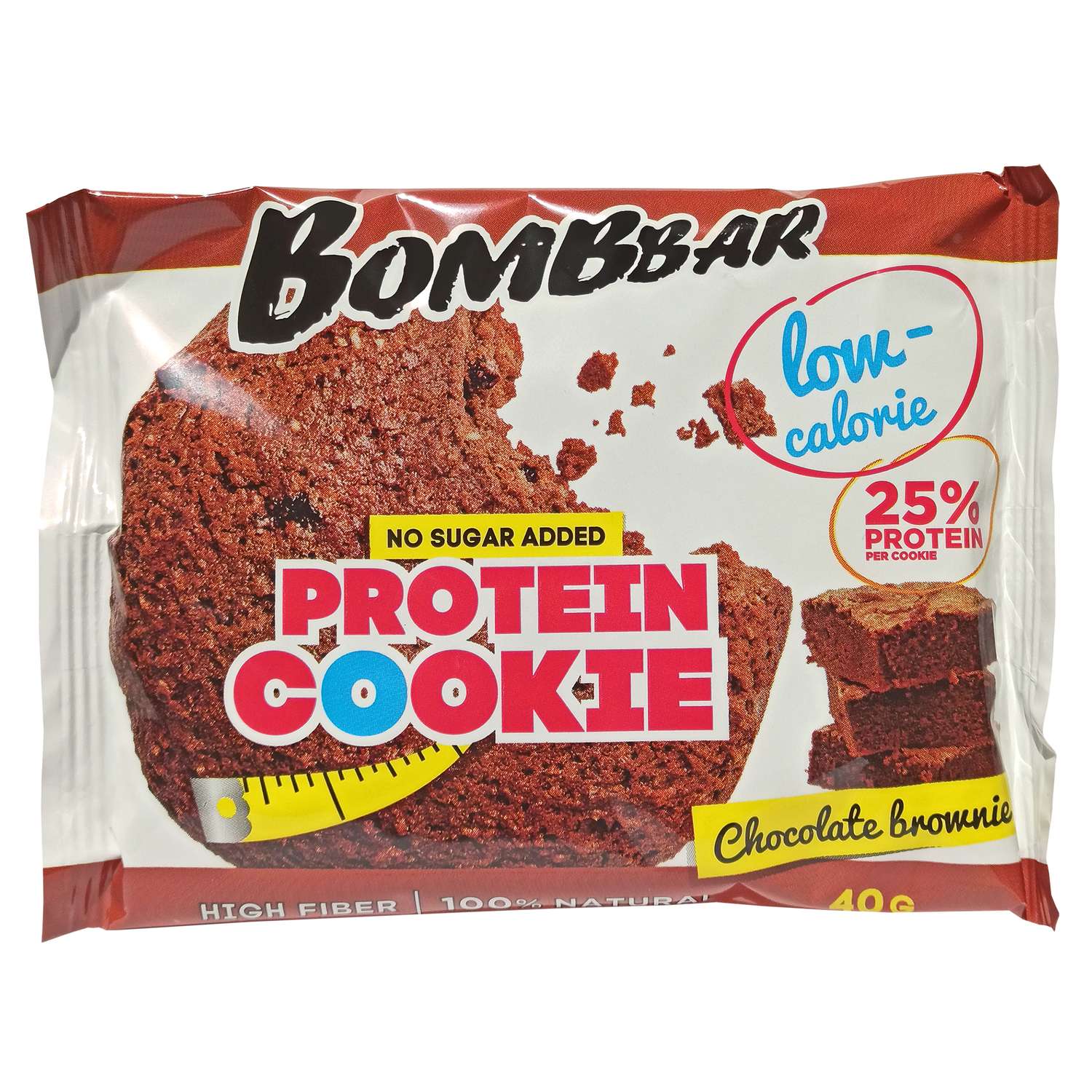 Печенье Bombbar протеиновое Шоколадный брауни 40г - фото 1