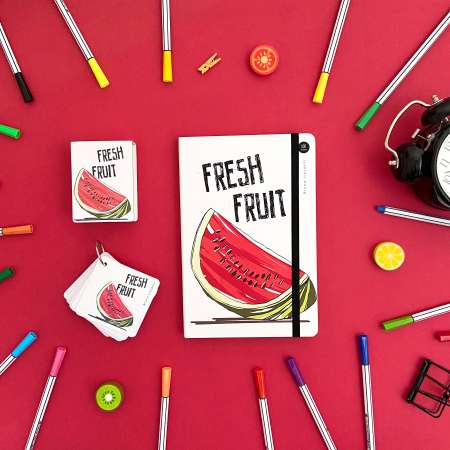 Записная книжка Bruno Visconti Megapolis Journal Fresh Fruity клетка 100 листов А5