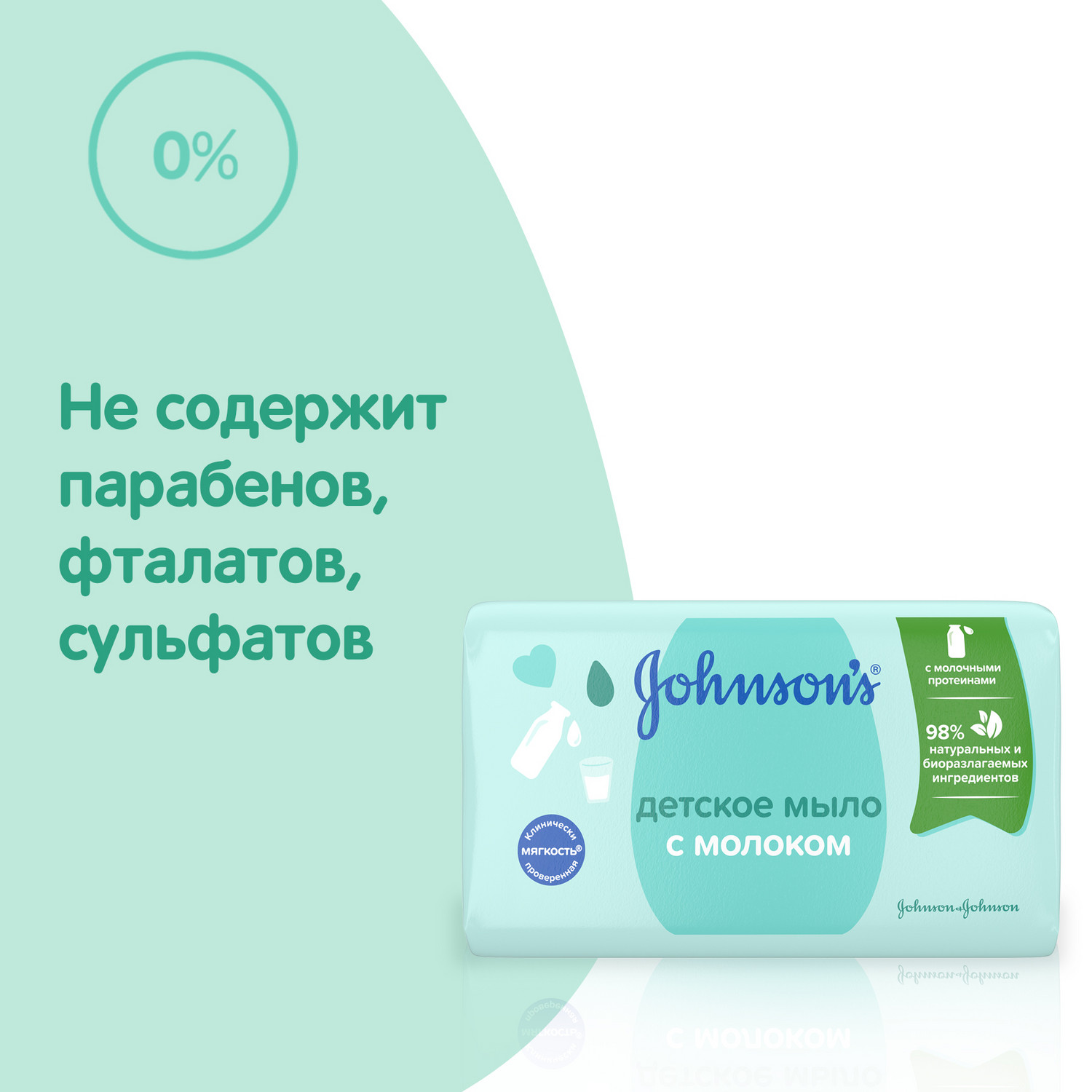 Мыло Johnson's С молоком детское 90г - фото 5