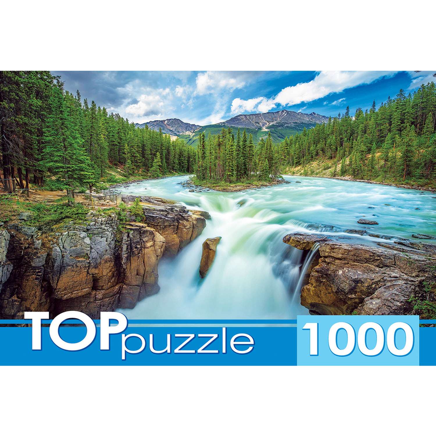 Пазл Рыжий кот TOPpuzzle. 1000 элементов Канада Национальный парк Джаспер - фото 1
